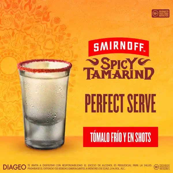 Smirnoff Licor de Vodka Tamarindo Picante 1000 mL