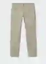 Pantalón Pisa Beige Talla 46 Hombre Mango