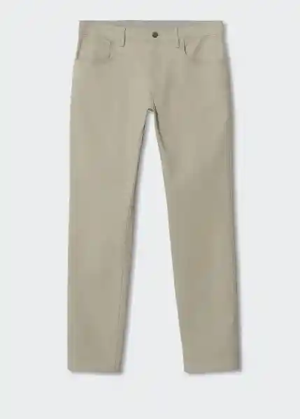 Pantalón Pisa Beige Talla 46 Hombre Mango