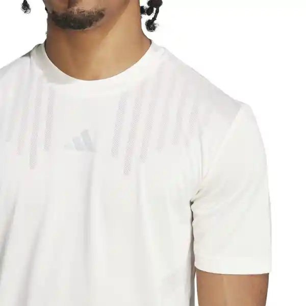 Adidas Camiseta Hiit Airchi Tee Para Hombre Blanco Talla L