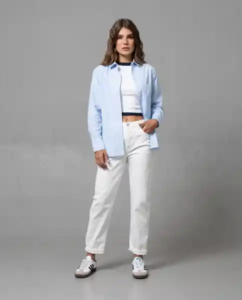 Camisa Mujer Azul Talla XL 212G003 Rifle