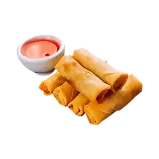 Mini Lumpias de Vegetales y Pollo