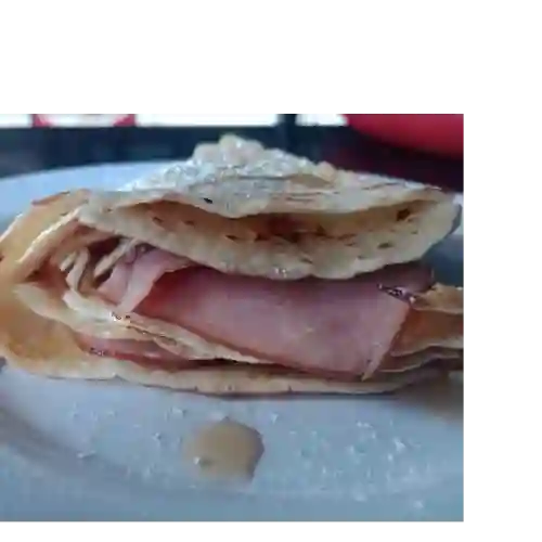 Crepe Sencillo Jamón y Queso