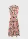 Vestido Apple Crudo Talla L Mujer Mango