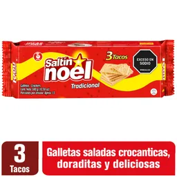 Saltin Noel Galletas Crackers Sabor Tradicional