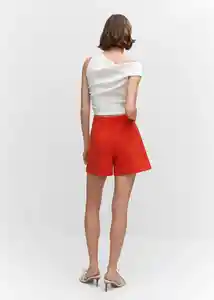 Short Fica Naranja Talla XS Mujer Mango