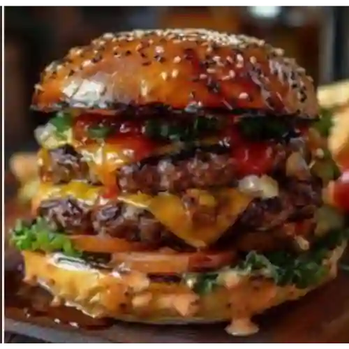 Hamburguesa Doble Carne Ahumada