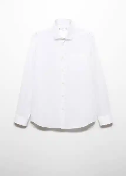 Camisa Pecchi Blanco Talla S Hombre Mango