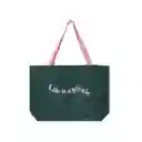 Bolsa de Compras Life is a Picnic Verde Miniso