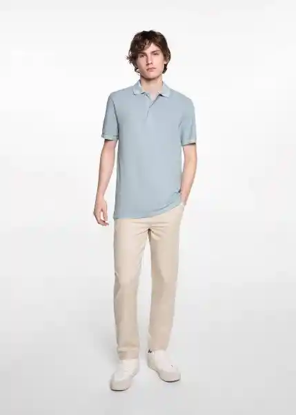 Camiseta Polo Slimmy Azul Talla 21 Teen Niños Mango