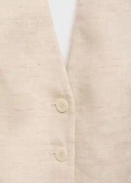 Chaleco Boreli Piedra Talla L Mujer Mango