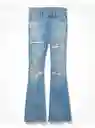 Jean Flare Long Mujer Azul 8 American Eagle