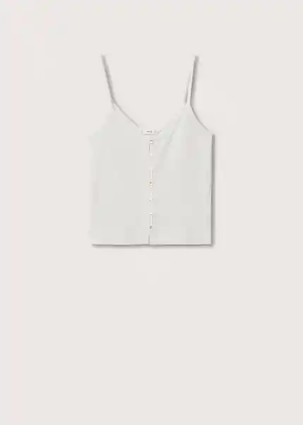 Top Toni Offwhite Talla M Mujer Mango