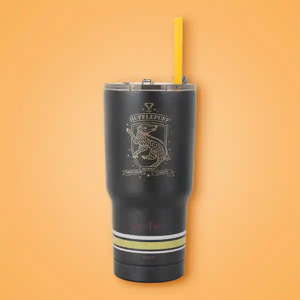 Vaso Con Dije y Pitillo Serie Harry Potter Negro 580 mL Miniso