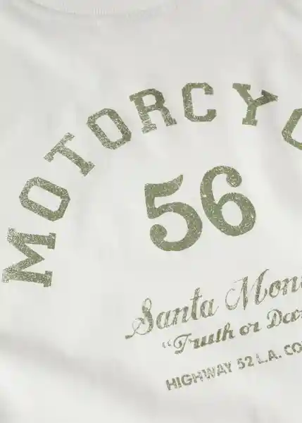 Camiseta Motor56 Blanco Talla 20 Mango Teen Boy Mango