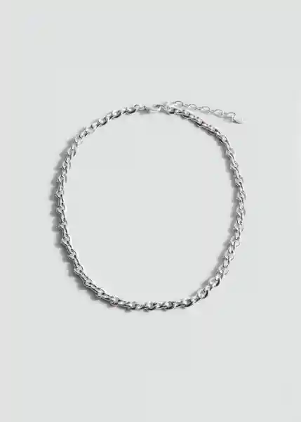 Collar Jolie Plata Talla 99 Mujer Mango
