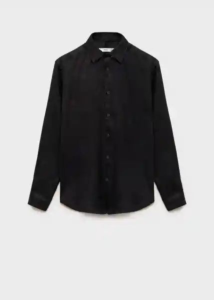 Camisa Parrot Negro Talla S Hombre Mango