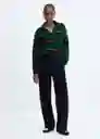 Jersey Mosco Verde Talla S Mujer Mango