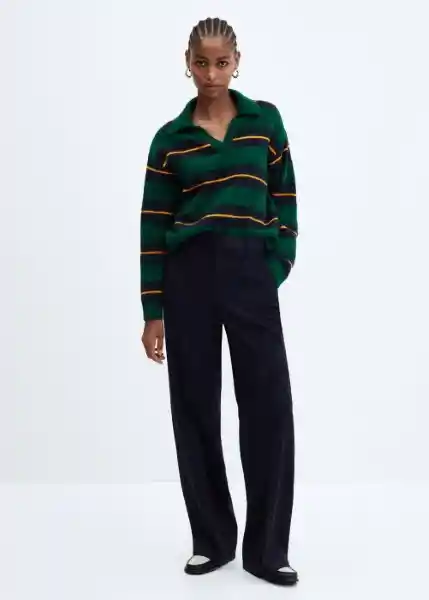 Jersey Mosco Verde Talla S Mujer Mango