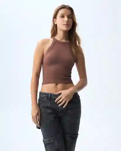 Camiseta Mujer Café Talla M 601G011_CAF191430 Americanino