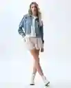 Chaqueta Mujer Azul Talla S 321G001_AZU114604 Americanino
