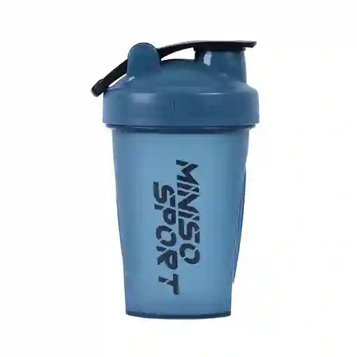 Botella Agitadora Con Asas Azul Miniso Sports