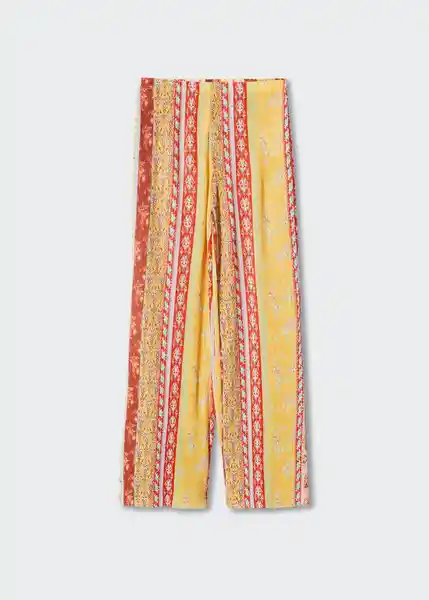 Pantalón Tarifa-H Amarillo Talla XS Mujer Mango