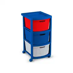Rimax Cajonero Rattan 3 Gavetas Multicolor