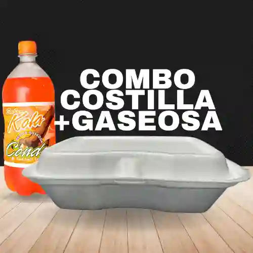 Combo Costilla 1/2 + Gaseosa 250 ml