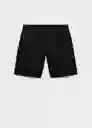 Bermuda Carp Negro Talla 42 Hombre Mango