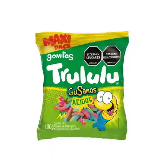 Trululu Goma Gusanos Ácidos Frutal