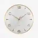 Present Time Reloj de Pared Mecanismo Silencioso Sienna Blanco