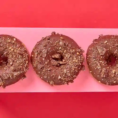 Donas doble chocolate keto x3