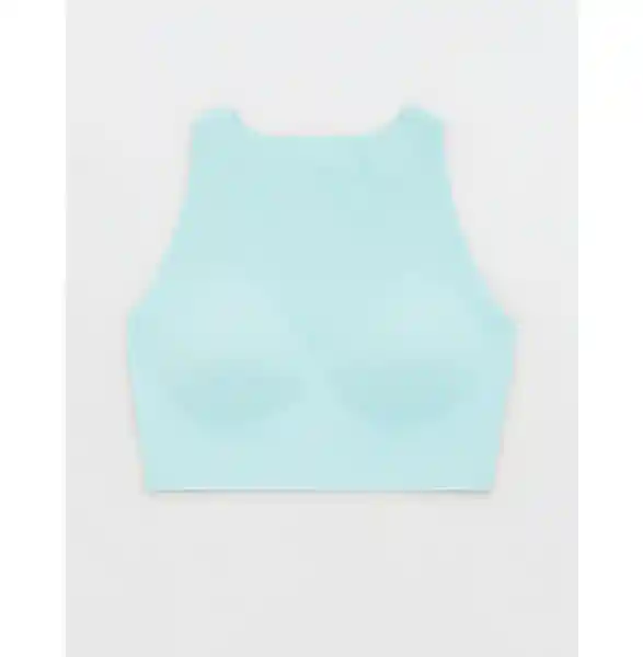 Top Deportivo Aerie Azul Talla MEDIUM American Eagle