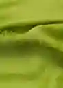 Fular Linen Verde Talla 99 Mujer Mango