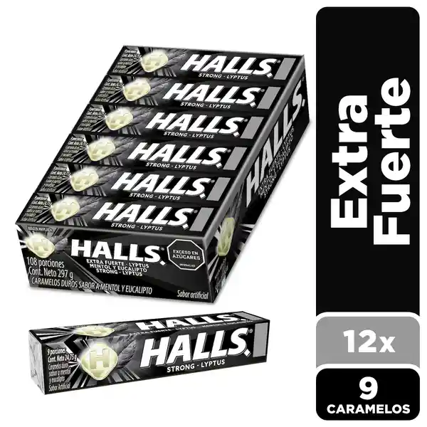 Halls Caramelo Mentol Eucalipto Extrafuerte 297 g