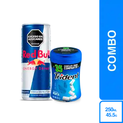 Combo Trident Chicle Menta + Red Bull