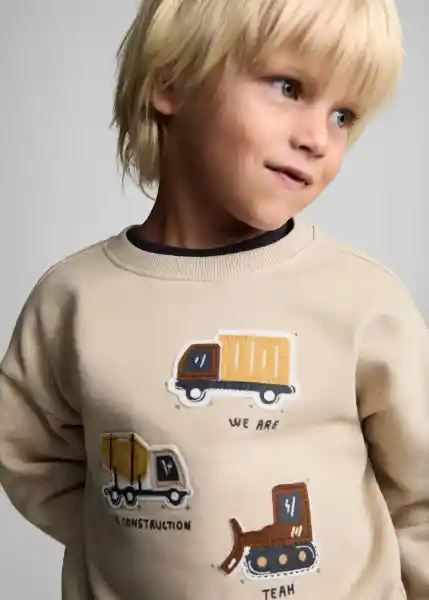 Buzo Sudadera Truck Arena Talla 67 Niños Mango