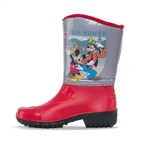 Disney Botas de Lluvia Mickey Arafat Niño Rojo Talla 23