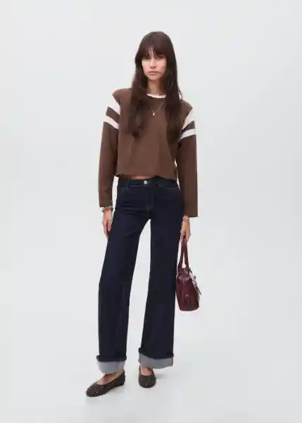 Camiseta Chocolat Marrón Talla 20 Teen Niñas Mango