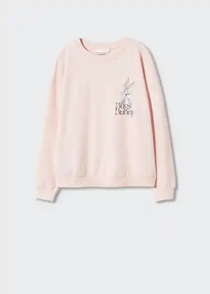 Buzo Sudadera Bunny-H Rosa Talla M Mujer Mango