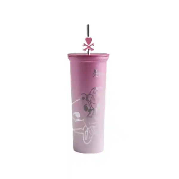Vaso de Con Pitillo Serie Tokidoki 800 mL Miniso