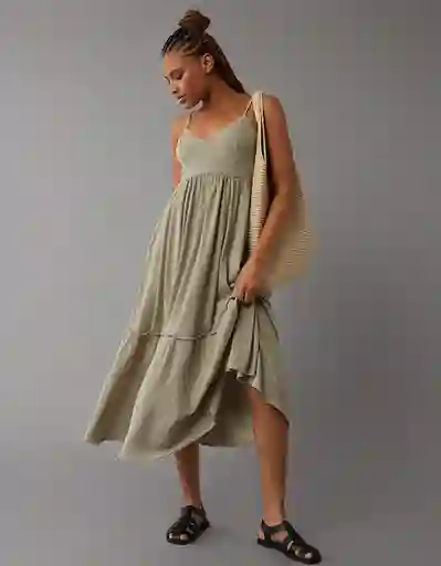 Vestido Mujer Verde Talla Medium American Eagle 7627300