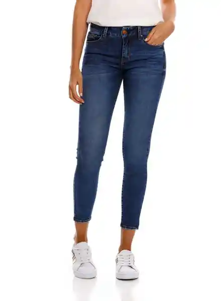 Jean Skinny Para Mujer Azul Talla 10 Arkitect