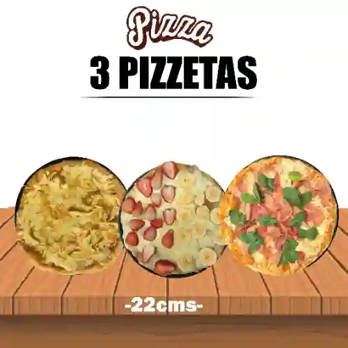 Combo 3 Pizzetas.
