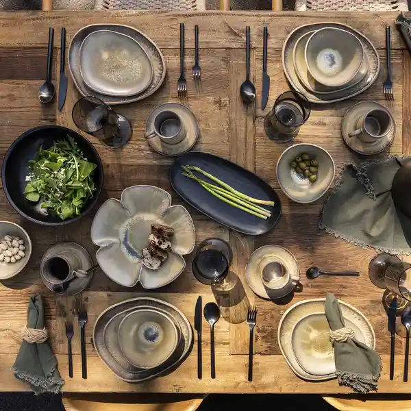 Set de Servilleta de Tela Flecos Verde Ambiente Gourmet