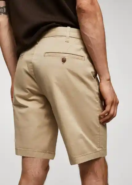 Bermuda Gracia-H Beige Talla 42 Hombre Mango