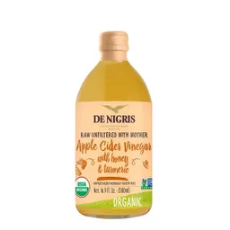 De Nigris Vinagre Sidra Manzana Miel Curcuma Orgánico