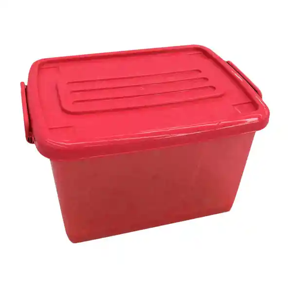 Krea Caja Organizadora Con Ruedas Color Transparente 81 L