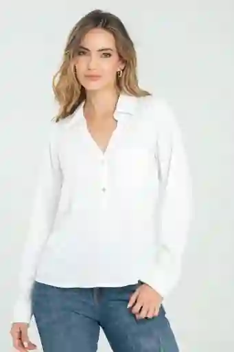 Camisa Mangostino Color Blanco Crudo Talla XS Ragged